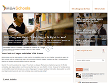 Tablet Screenshot of mbaschools.com